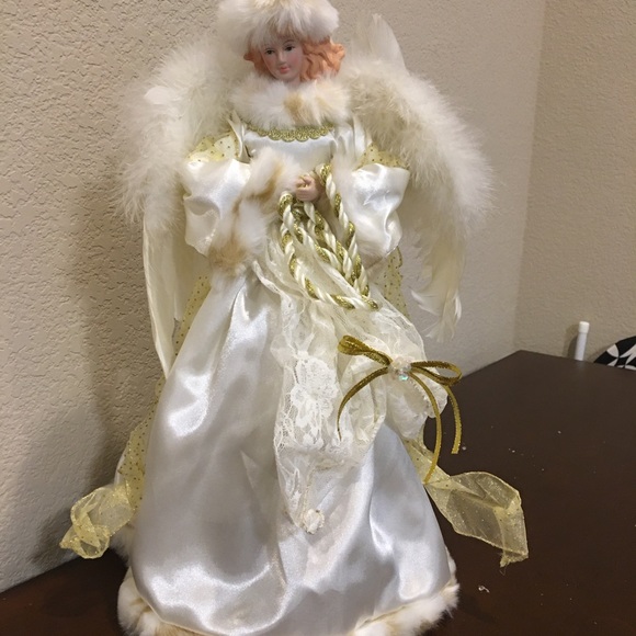 NORTHLIGHT 16" ANGEL TREE TOPPER - Picture 5 of 7